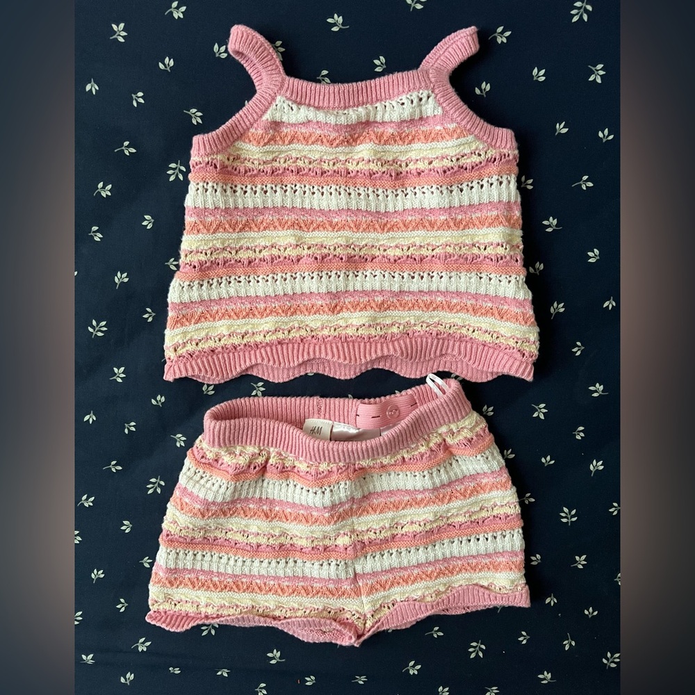 H&M baby crochet set